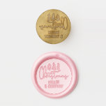 Corporate Merry Christmas Script Personalized Name Wax Seal Stamp<br><div class="desc">Corporate Merry Christmas Script Personalized Name Wax Seal Stamp features the text "Merry Christmas" in a modern calligraphy script typography and accented withtrees and personalized with your company name. Perfect for Christmas holiday gift wrapping,  party favors,  corporate celebrations and holiday thank you gifts. Designed by Evco Studio www.zazzle.com/store/evcostudio</div>