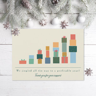 Corporate Office year end gifts chart Holiday Card
