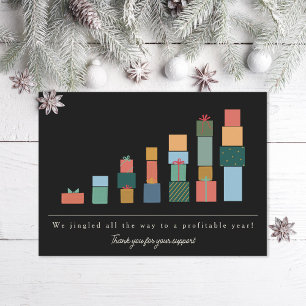 Corporate Office year end gifts chart Holiday  Card