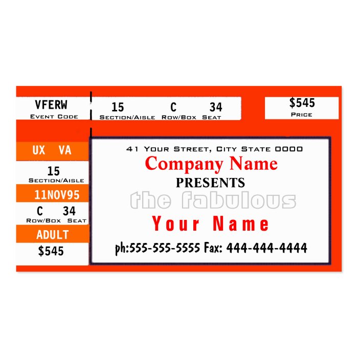 Corporate or Private Business Card