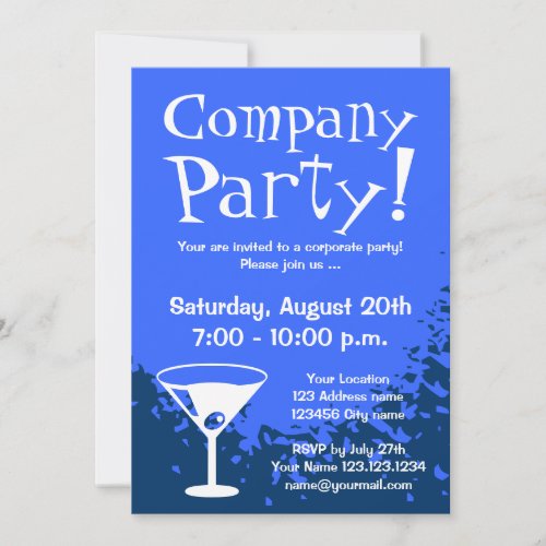Corporate party invitations | Company invites