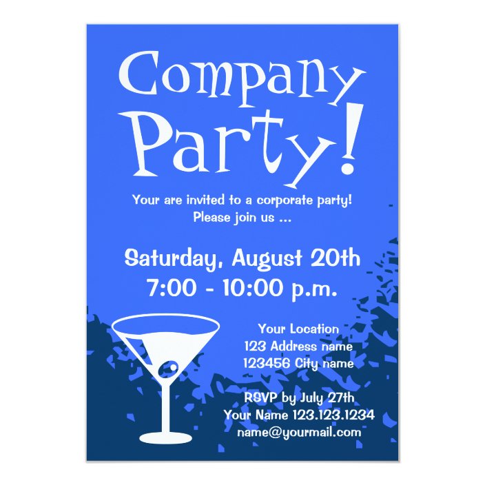 Corporate Party Invitations Company Invites Zazzle Corporate Party Invitations Company