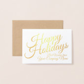 Corporate Personalized Holiday Card  Foil Card (Front With Envelope)