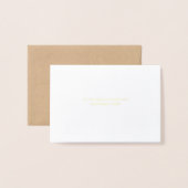 Corporate Personalized Holiday Card  Foil Card (Back With Envelope)