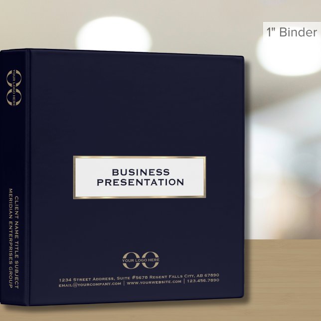 Corporate Presentation Binder Custom Logo (Creator Uploaded)