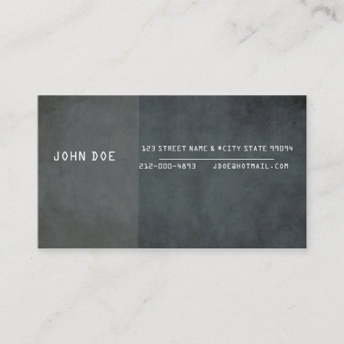 Corporate / Private Business / Self Employed Business Cards