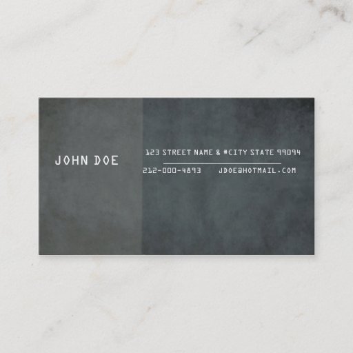 Customizable Corporate / Private Business / Self Employed Business Cards