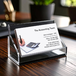 Corporate Professional Accounting Services Business Card