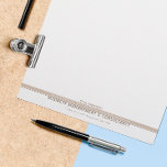 Corporate, Professional Brown Letterhead<br><div class="desc">Corporate,  Professional Brown Letterhead</div>