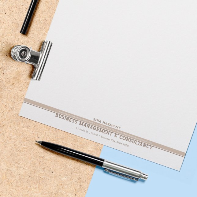 Corporate, Professional Brown Letterhead (Creator Uploaded)