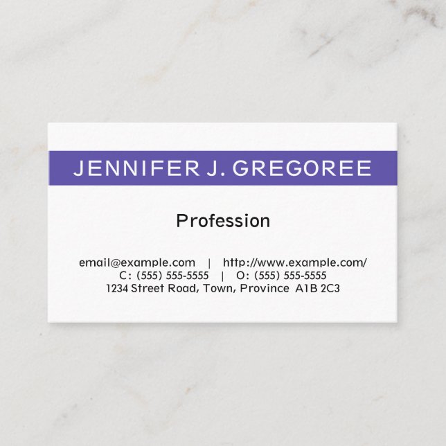 Corporate, Professional Business Card (Front)