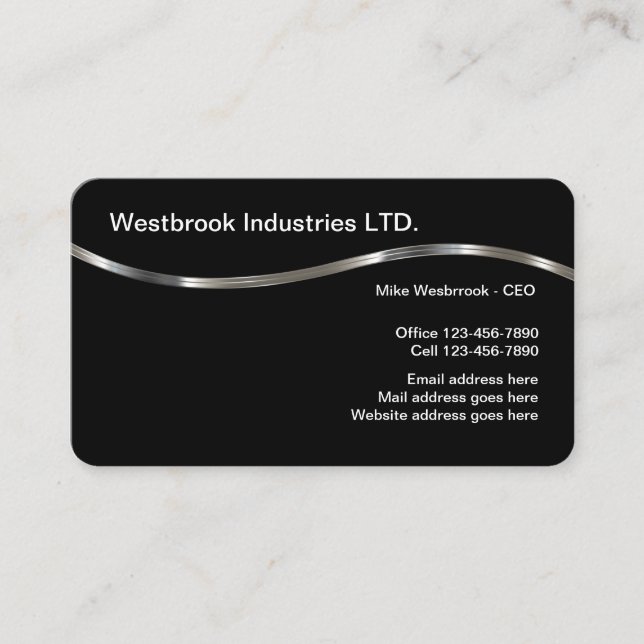 Corporate Professional Business Card Design (Front)