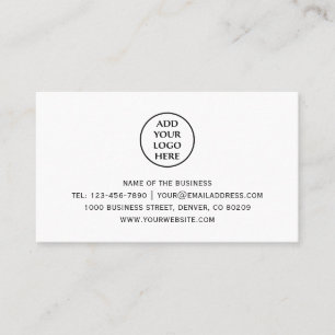 Corporate Professional Business Company Add Logo Appointment Card