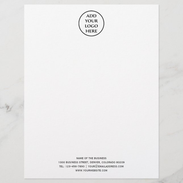 Corporate Professional Business Company Chic Logo Letterhead (Front)