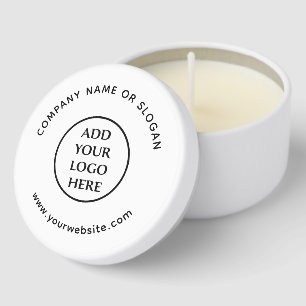 Corporate Professional Business Company Logo Here Mini Candle Favors