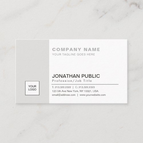 Corporate Professional Elegant Logo Modern Business Card