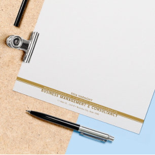 Corporate, Professional Gold Brown Letterhead