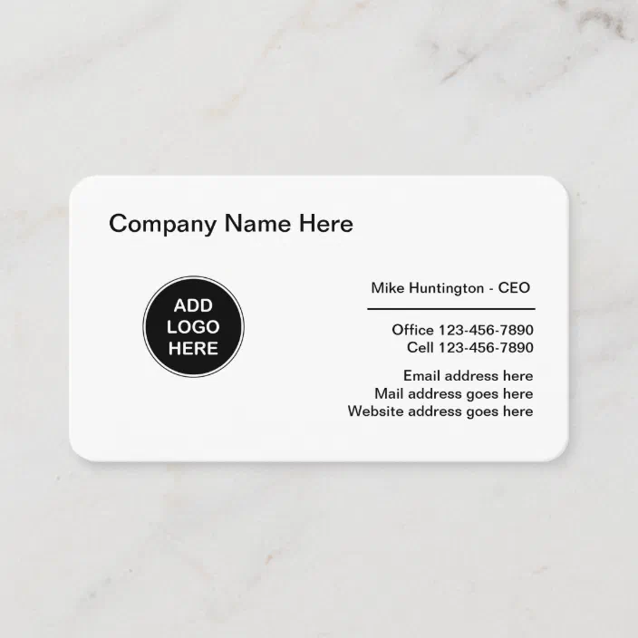 Corporate Professional Logo Design Business Card Zazzle Com