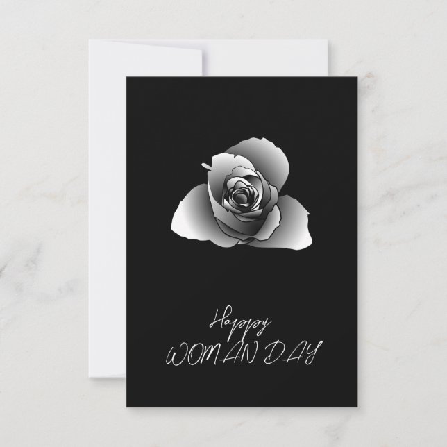 Corporate Qr Code Refined White Usual Shades Rose Card (Front)