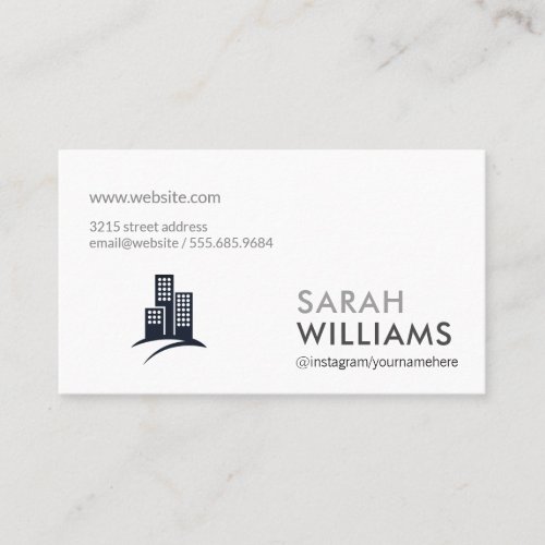 Corporate  Real Estate Agent Business Card