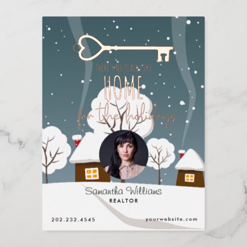 Corporate Real Estate Realtor Holiday Post Card
