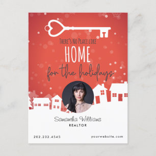 Corporate Real Estate Realtor Holiday Post Card