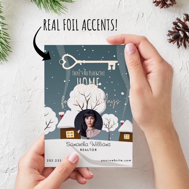 Corporate Real Estate Realtor Holiday Post Card (Creator Uploaded)