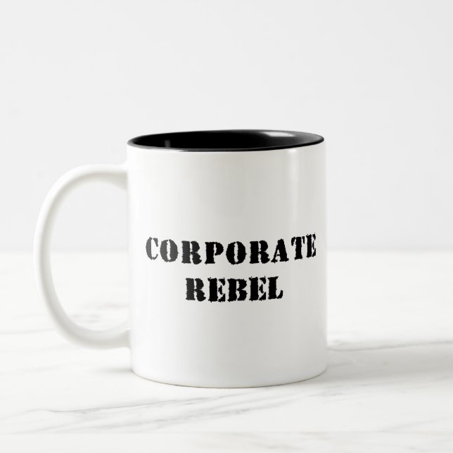 Corporate Rebel Coffee Mug (Left)