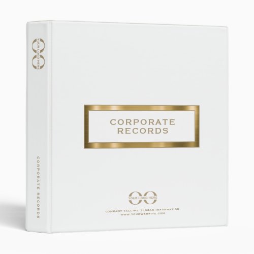 Corporate Record Book Binder