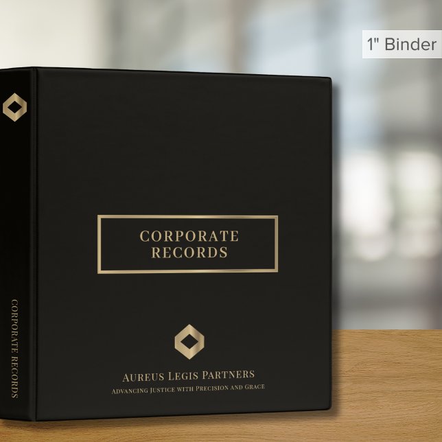 Corporate Record Book Binder | Black (Creator Uploaded)