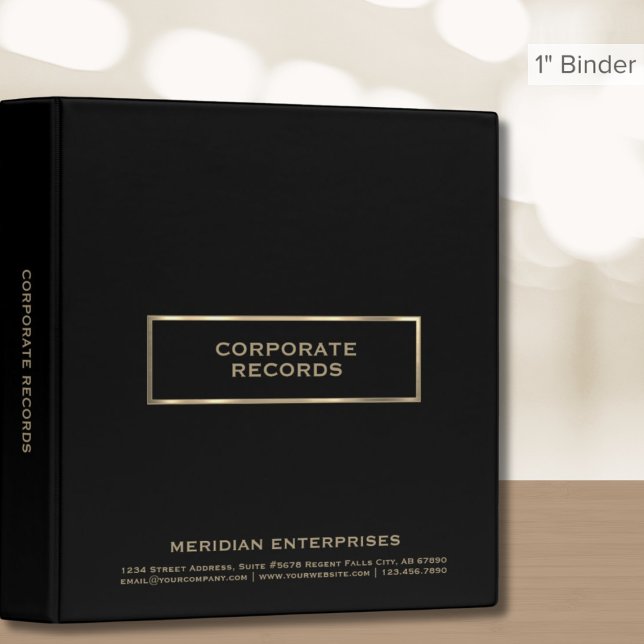 Corporate Record Book Binder Black (Creator Uploaded)