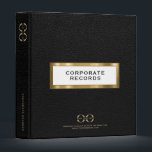 Corporate Record Book Binder for Business<br><div class="desc">Corporate Record Book Binder for Business designed for storing corporate documents and records. Ideal for corporate records, documents, financials, bookkeeping, creating corporate compliance kits, creating a corporate record book for LLC, S Corp and more. Designed with a horizontal logo banner image (2560 x 1440 px), you can customize by changing...</div>