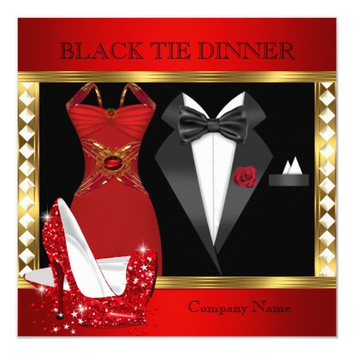 Black Tie Dinner Invitation 3