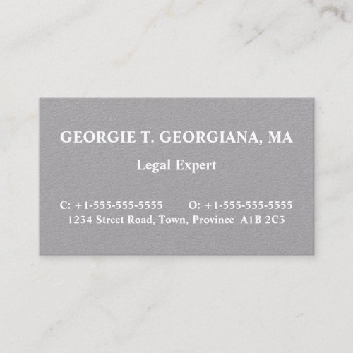 Corporate Respectable and Humble Business Card