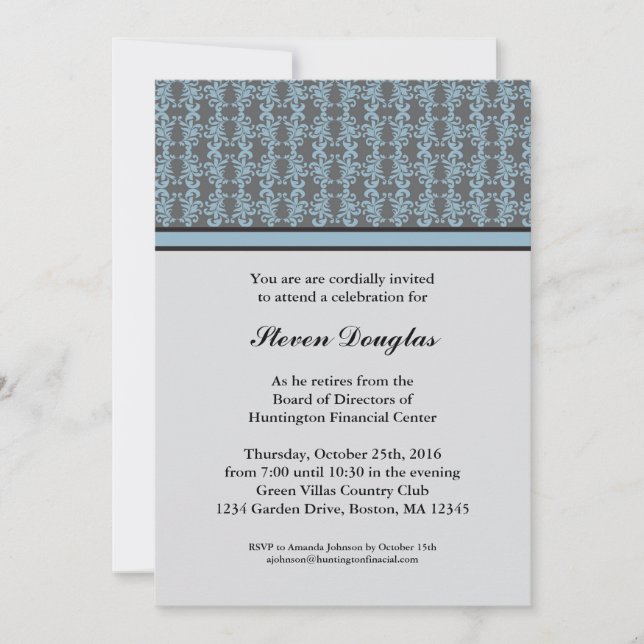 Corporate Retirement Invitation (Front)