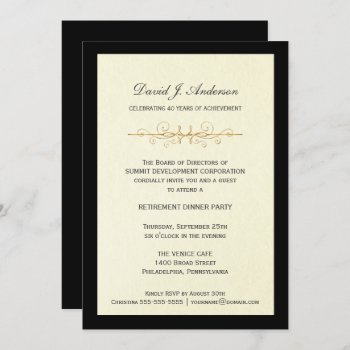 Corporate Retirement Party Invitations by SquirrelHugger at Zazzle