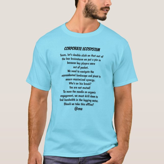 Corporate Retreat Ecosystem Fun Cliches T-Shirt (Front)
