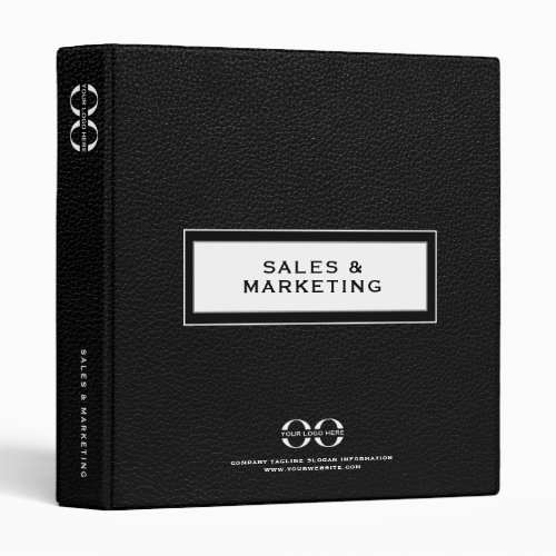 Corporate Sales Marketing 3 Ring Binder