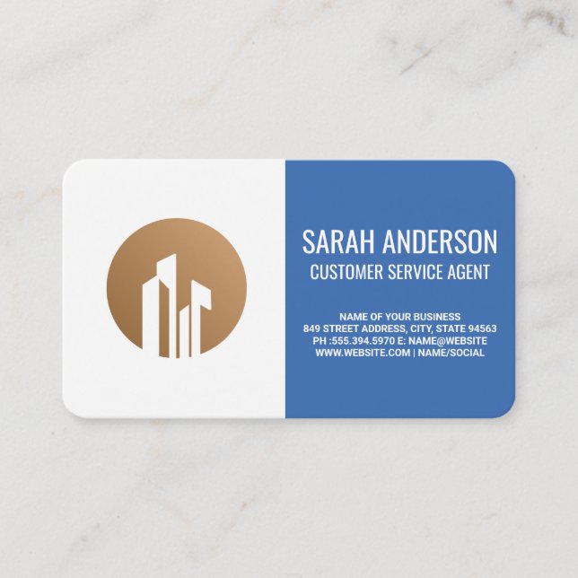 Corporate Service Agent | Call Center Business Card (Front)
