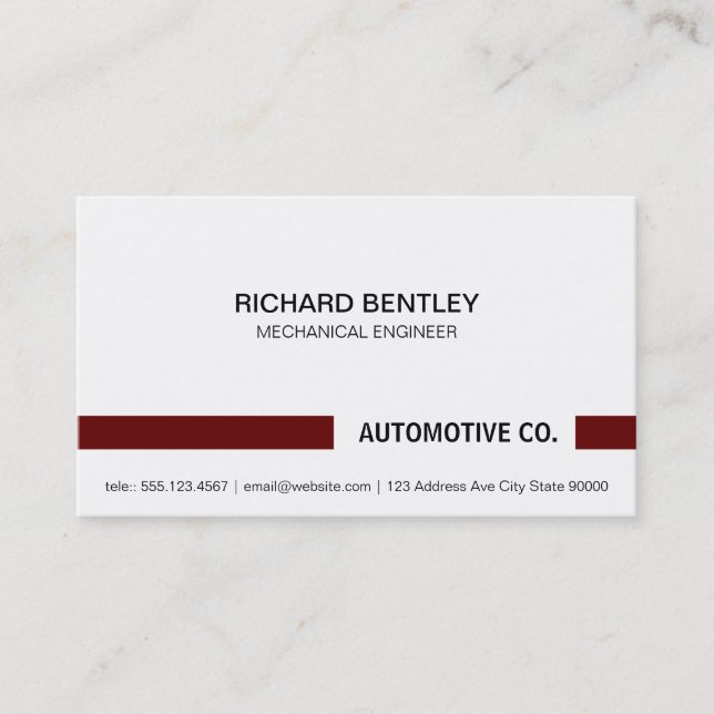 Corporate Simple Business Card (Front)