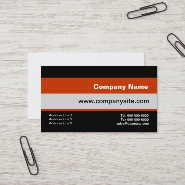 Corporate Simple Business Card Templates (Front/Back In Situ)