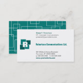 Corporate Squares Business Card (Front/Back)