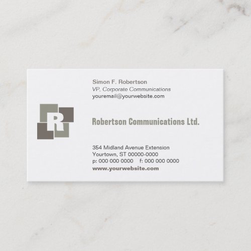 Corporate Squares Business Card