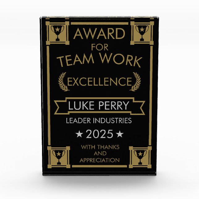 Corporate Staff Award (Front)