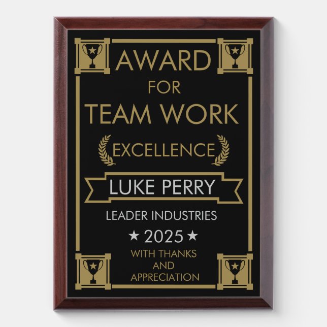 Corporate Staff Award (Vertical)