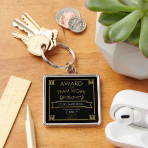Corporate Staff Award Keychain