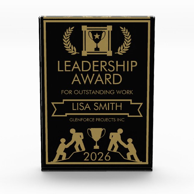 Corporate Staff Leadership Award (Front)