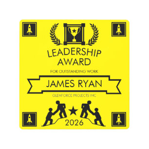 Corporate Staff Leadership Award Metal Print