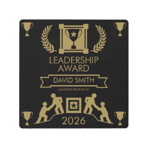 Corporate Staff Leadership Award Metal Print
