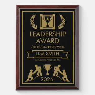 Corporate Staff Leadership Award Plaque